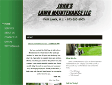 Tablet Screenshot of johnslawnmaintenance.com